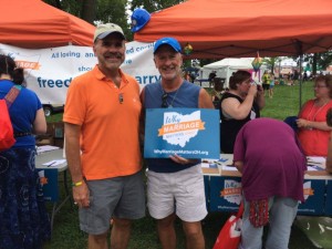 Husbands of 30 years, legally married in Massachusetts, pose at Columbus Pride