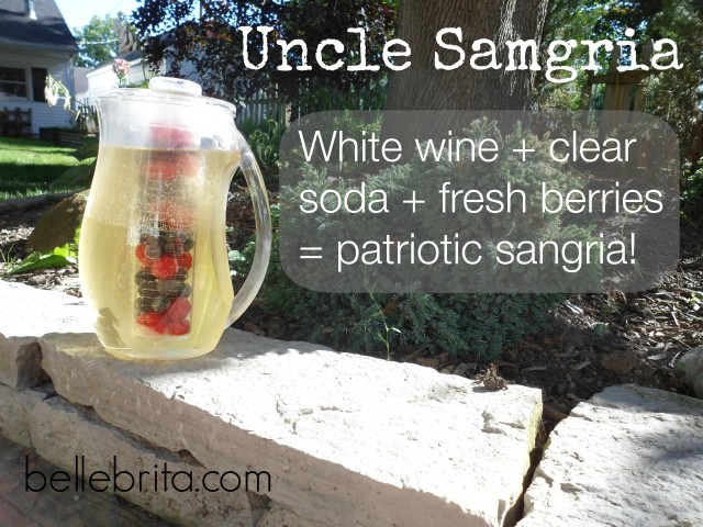 4th of July white wine sangria graphic