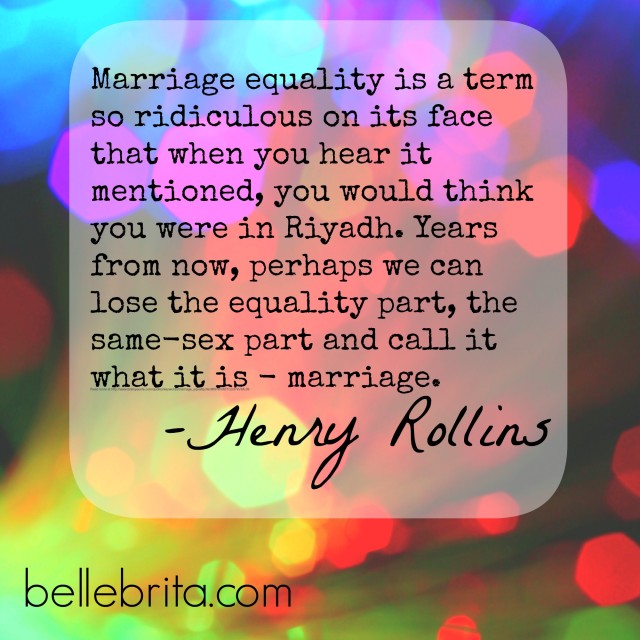 Henry Collins on Marriage Equality