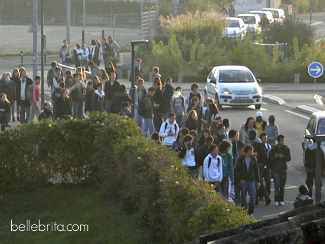 In France, even the students go on strike.