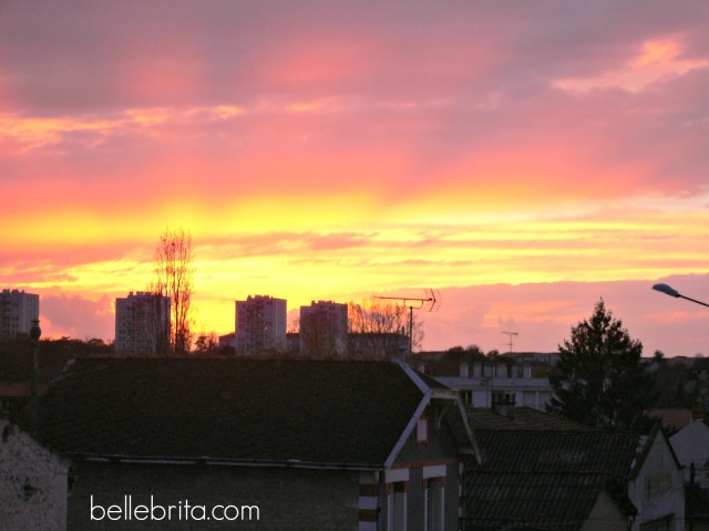 Sunsets in Niort, France