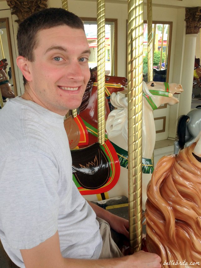 The carousel is a nice ride if your stomach needs a break from Cedar Point's roller coasters