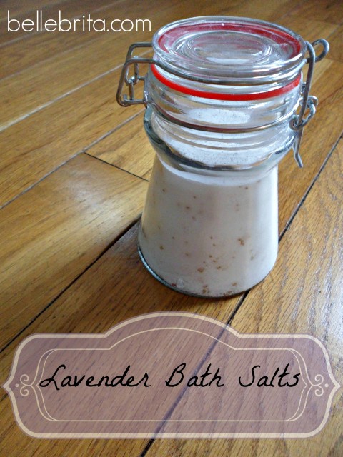 finished jar lavender bath salts