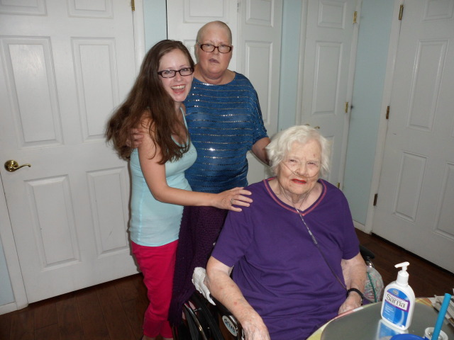 Three generations of Bjorke women, Summer 2014