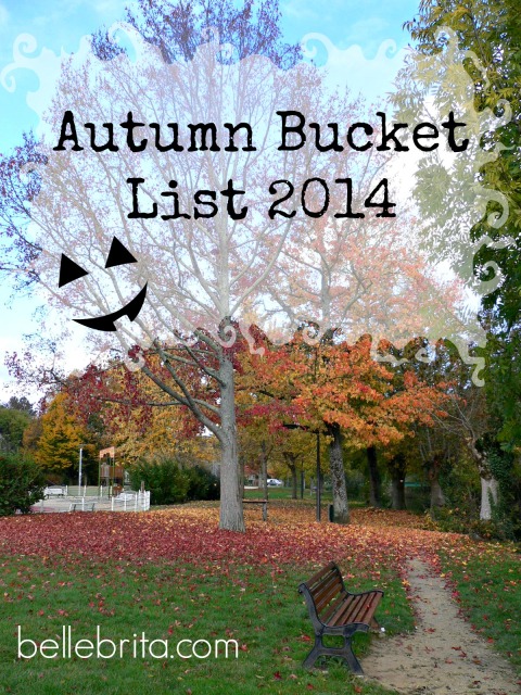 Autumn Bucket List 2014 #fall