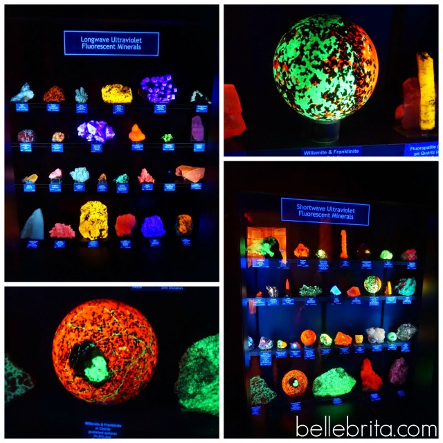 Luminescent rocks at Colorado School of Mines Geology Museum