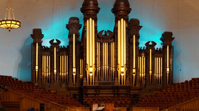 The Salt Lake City Tabernacle in Temple Square