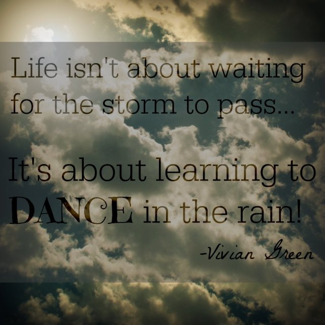 Not every season of life can be spring. If you're struggling like I have lately, I hope this quotation encourages you. If you follow the link, you'll see how I've survived the hardest year of my life.