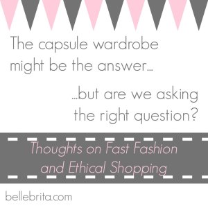 Capsule wardrobes are a great solution to an over-stuffed closet... But is our closet the real problem?