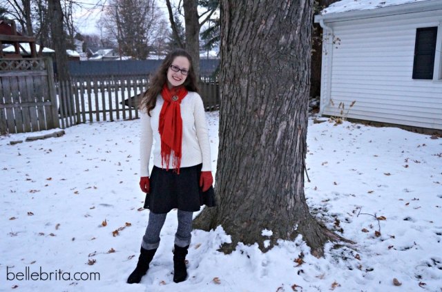 Enjoying the snow in my cozy sweater from @LOFT #cozy #style