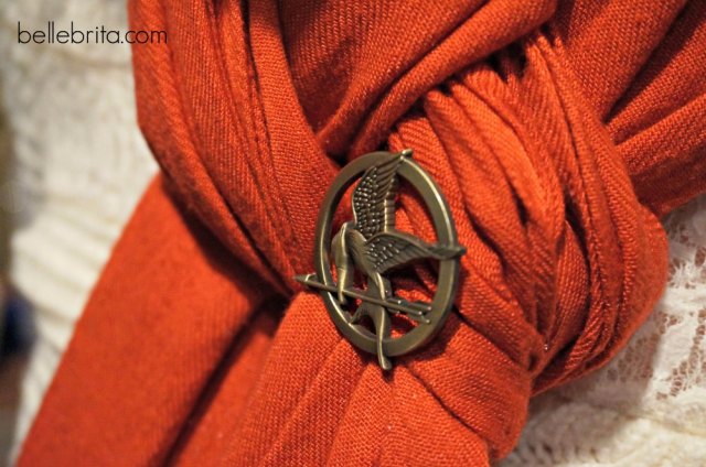 I love my nerdy chic Mockingjay pin! #nerdy #jewelry #style