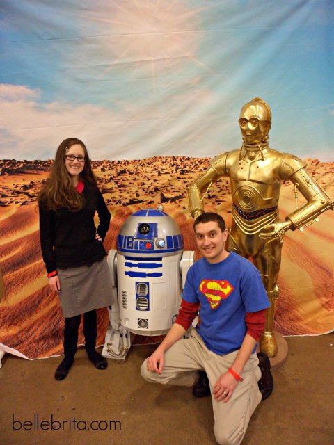 Hanging out with C-3PO and R2-D2 at the Steel City Comic Con! #nerdy