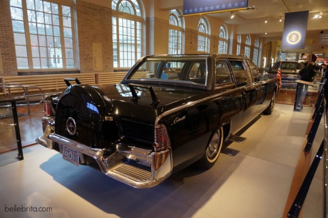 The Henry Ford Museum features JFK's presidential car, the one in which he was assassinated.