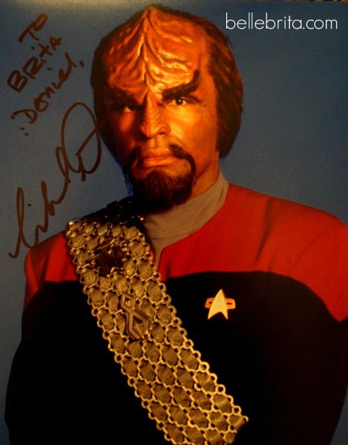 One of two signed photos from Steel City Comic Con