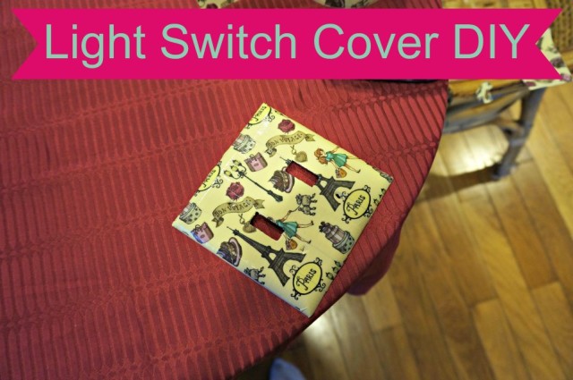 Easy DIY for a duct tape light switch cover