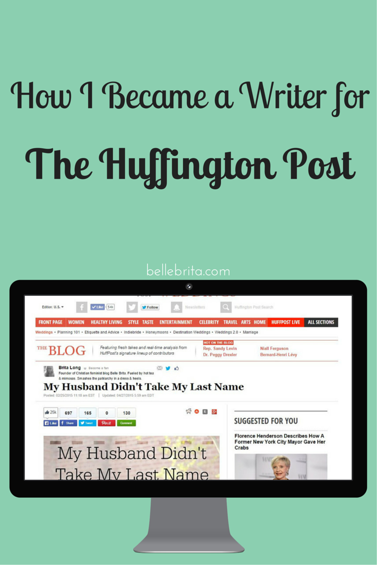 How did I start writing for The Huffington Post? A little bit of skill and a whole lot of luck.