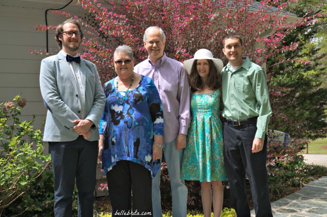 My mom's last Easter, in my parents' backyard, after church.