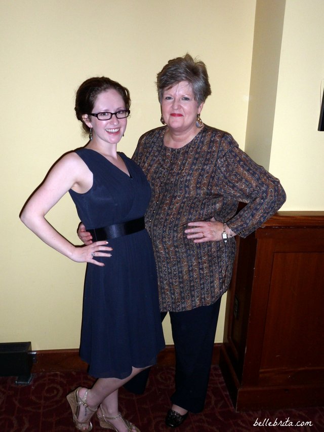 With my mom at my best friend's wedding in 2013 | Belle Brita