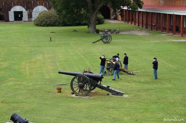 Cannon demonstration at Fort Pulaski in Savannah | Belle Brita