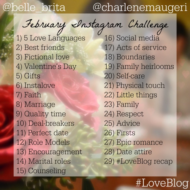 Join the daily Instagram challenge #LoveBlog. Post a photo each day following the prompt! | Belle Brita