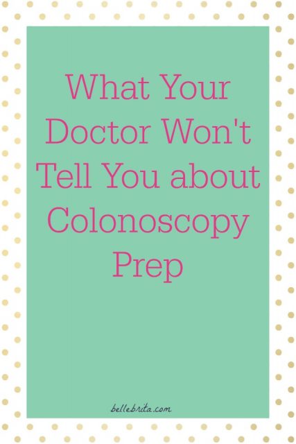 colonoscopy bowel bellebrita golytely crohns crohn survive prepping unhealthy ibd