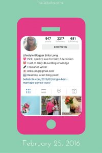 A screenshot of my Instagram account from February 2016, before I bought the InstaRevealed guides. | Belle Brita