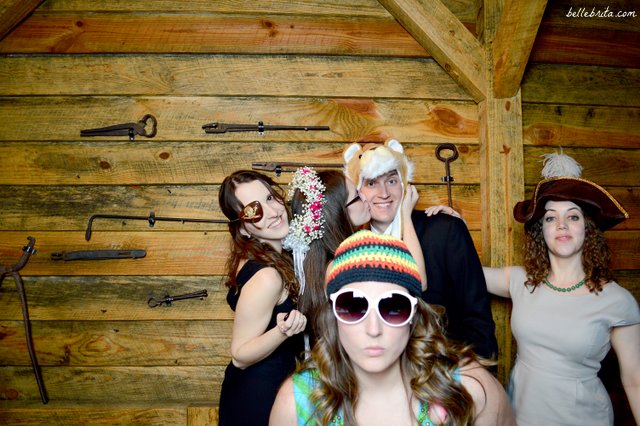 Getting silly with my friends at our wedding reception! | Belle Brita