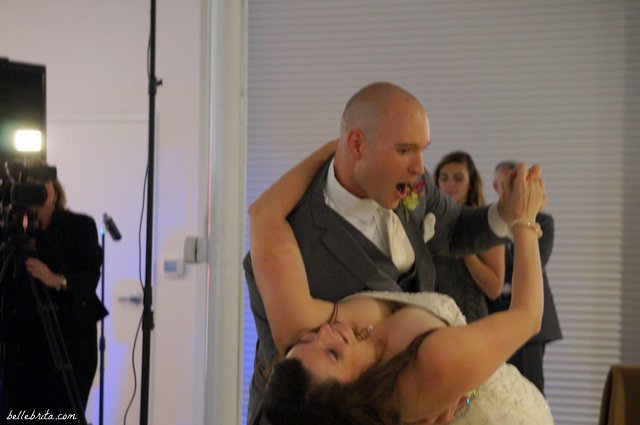 When Ben dipped Leah at their wedding! | Belle Brita