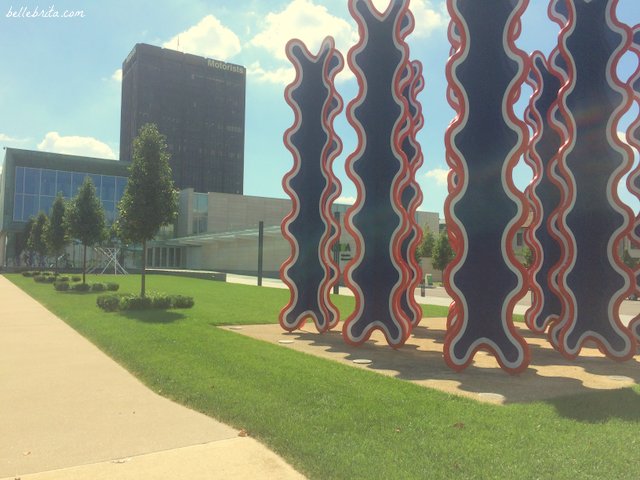 Ribbon candy sculpture, Columbus Museum of Art | Belle Brita