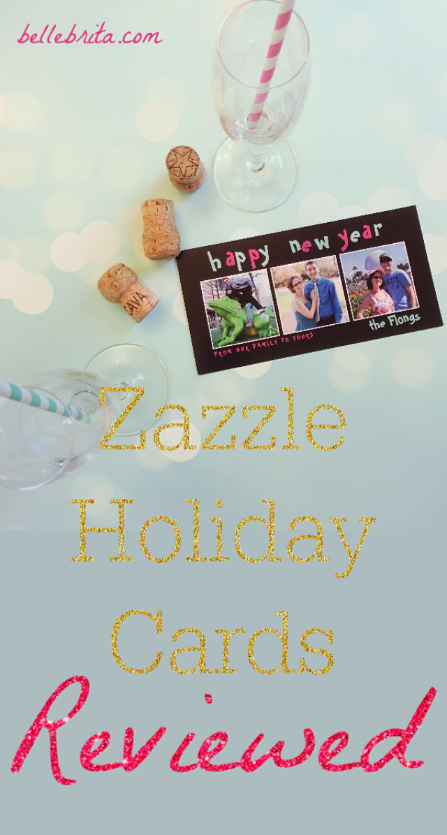 Order custom holiday cards from Zazzle! This Zazzle holiday card review shares my honest thoughts of the design selection, the ordering process, and the card quality. | Belle Brita