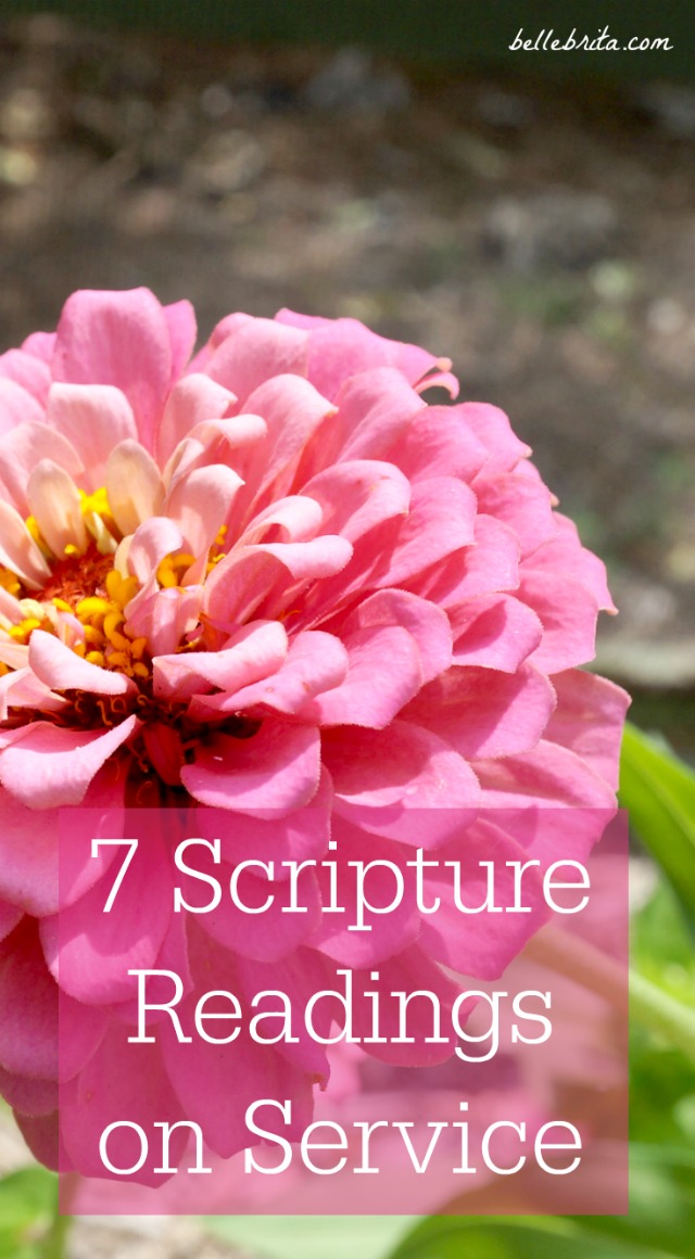 7 scripture readings on the importance of serving God and others. | Belle Brita