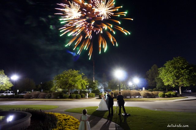 Fireworks are the perfect ending to a beautiful wedding and reception! | Belle Brita