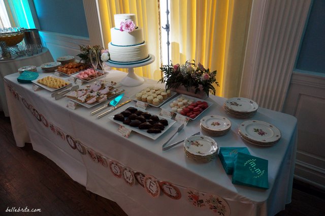 Offer guests more than just wedding cake with a dessert table filled with personalized treats! | Belle Brita