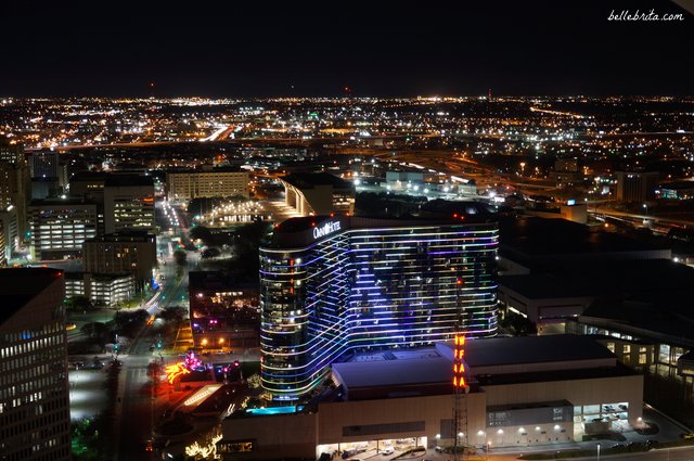 Gorgeous city view of Dallas from the Reunion Tower | Belle Brita