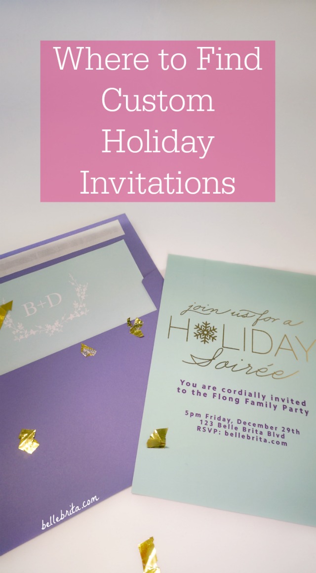 Looking for custom holiday party invitations this season? Check out Basic Invite! | Belle Brita