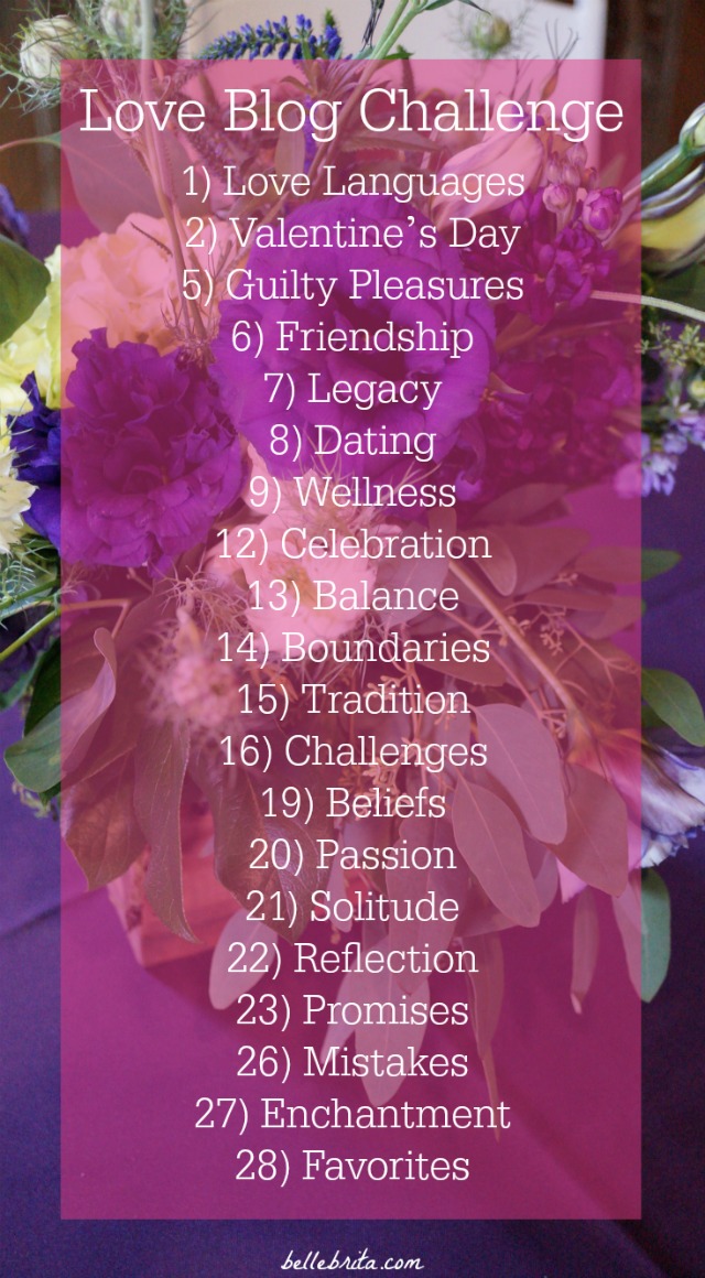 Challenge yourself to blog every weekday in February with the annual blog link-up #LoveBlog2018. Visit the website for the full list of prompts and rules. | Belle Brita