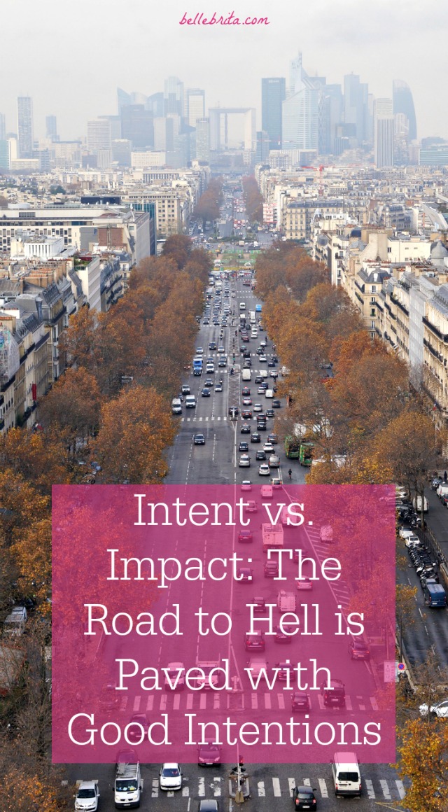 If you accidentally stepped on someone's foot, you would apologize. So why is it so hard to apologize for accidentally hurting someone's feelings? This article discusses the difference between intent and impact, with strategies to acknowledge the impact of our words and actions, to apologize for our mistakes, and to move on from misunderstandings. | Belle Brita