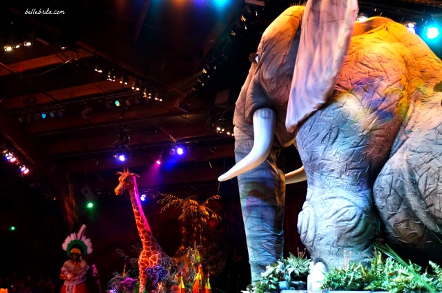 This elephant puppet was just one incredible feature at the Festival of the Lion King in Animal Kingdom. What a trip to Disney World! | Belle Brita