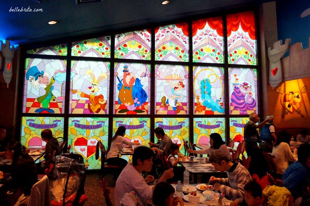 Queen of Hearts Banquet Hall stained glass | Belle Brita