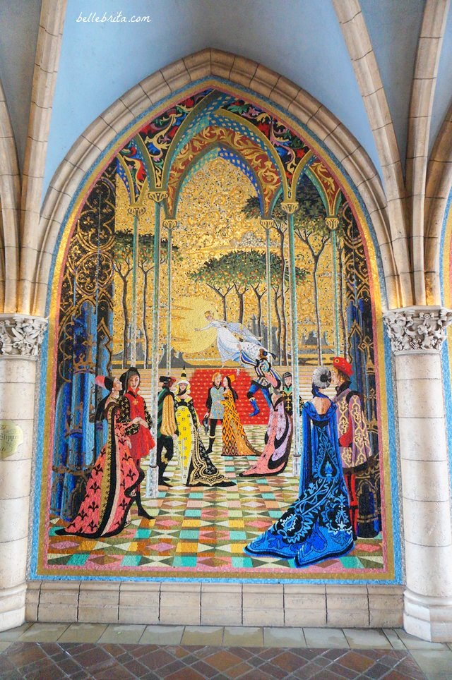 Cinderella fleeing the ball at midnight | Tokyo Disneyland Cinderella Mosaic | Belle Brita