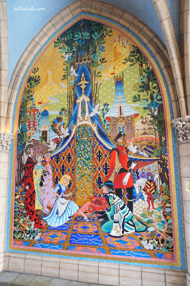 Cinderella trying on the glass slipper | Tokyo Disneyland Cinderella Mosaic | Belle Brita