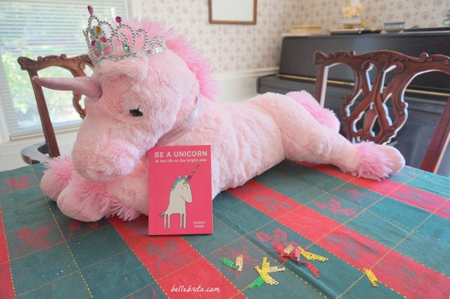 The whimsical book "Be a Unicorn" is a darling stocking stuffer for magical people of all ages. | Belle Brita