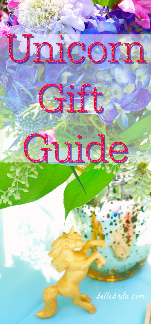 Do you know someone who loves unicorns, mermaids, and all things magical? This gift guide will help you find the perfect gift! I've put together a wide selection of gifts that sparkle and shine in every shade of pink, purple, blue, and green. Find shimmery stocking stuffers at just $2 or splurge on a luxurious magical gift set at a higher price point. There's something here for anyone who dreams of magic. | Belle Brita #Christmas #giftguide 