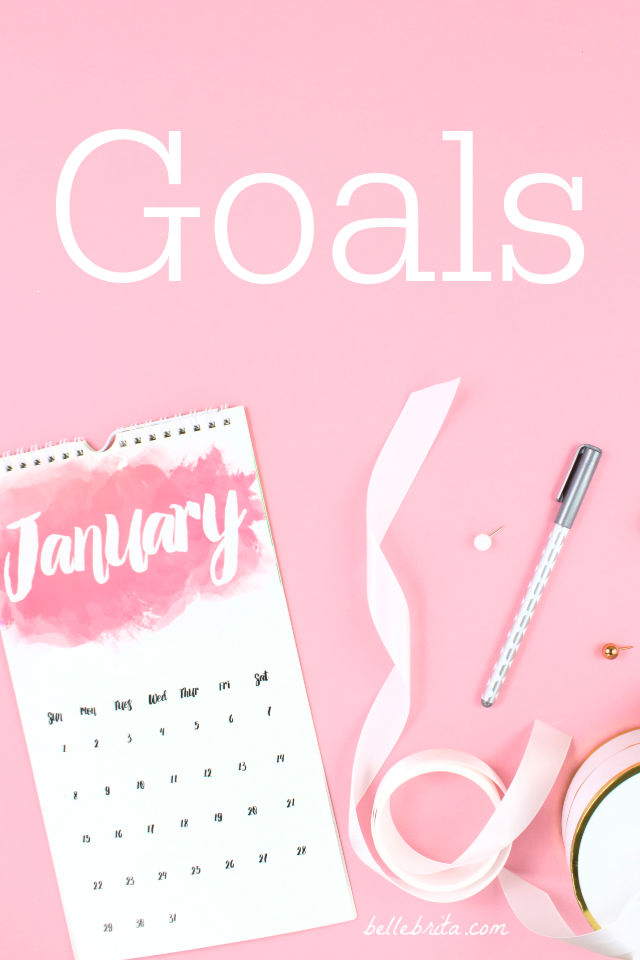 Every month, I set a few focused goals in the areas of my life I want to improve. These are my monthly goals for January. | Belle Brita