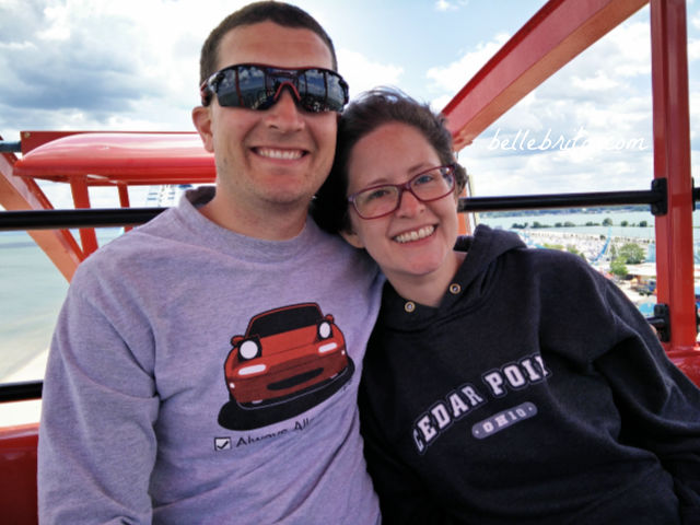 Man and woman at Cedar Point