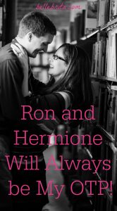 Text overlay reads: "Ron and Hermione Will Always be My OTP"