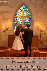 Check out a variety of biblical & secular readings for interfaith weddings! | Belle Brita